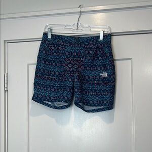 The North Face girls Blue and Pink Athletic Shorts size 14/16.